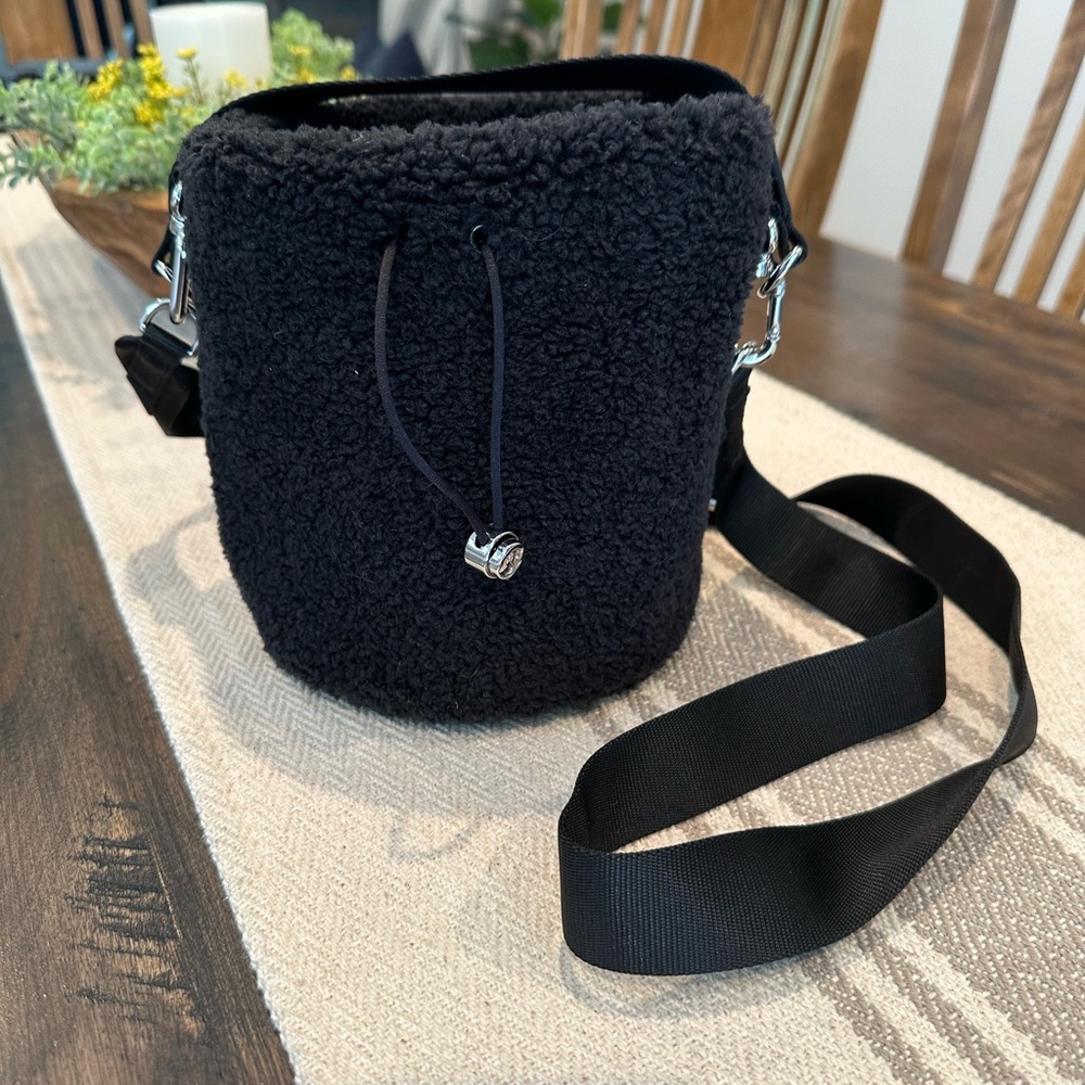Lululemon Black Fleece Bucket Crossbody Bag